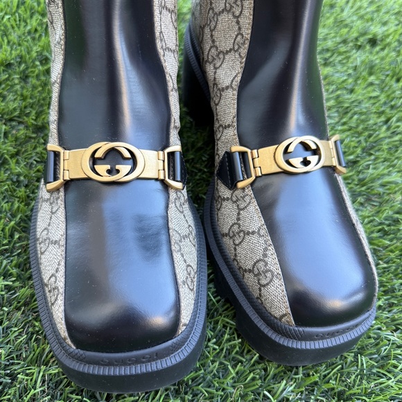 Gucci Women's Black and Tan Boots - Picture 5 of 16